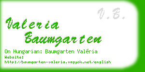 valeria baumgarten business card